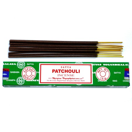 Incienso Satya Pachulí - Patchouli - 1 cajetilla de 15gr.