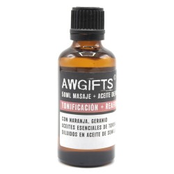Aceite de Masaje - Tonificante y Reafirmante - Naranja, Geranio y Pomelo - 50ml  - 1