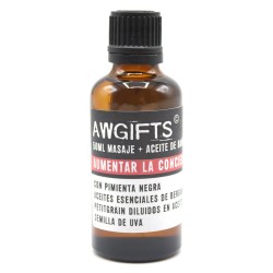 Olio per Massaggi - Conoscenza e Memoria - Pepe Nero, Bergamotto e Petitgrain - 50ml  - 1