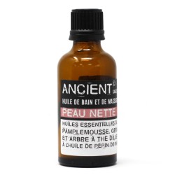 Aceite de Masaje - Piel Limpia - Árbol de Té, Pomelo y Geranio - 50ml  - 1