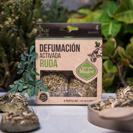 Pastillas de Incienso en Resina Ruda 4 unidades - Sagrada Madre - Defumación Activada - Ecoartesanal