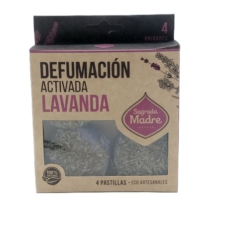 Pastillas de Incienso en Resina Lavanda 4 unidades - Sagrada Madre - Defumación Activada - Ecoartesanal