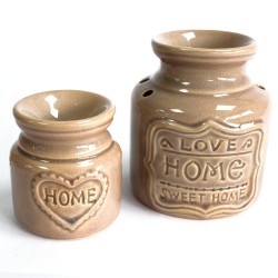 Lrg Quemador de aceite - Gris - Love Home Sweet Home  - 3