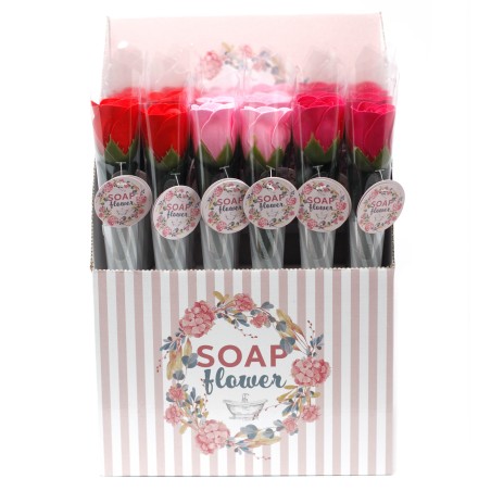 Soap Flowers - Small Roses - 1 unit - Random Color - 26x8cm