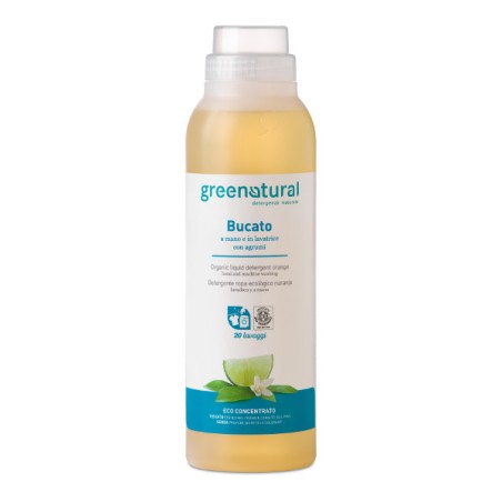 DETERGENTE PARA LA ROPA LAVADORA Y A MANO CITRICOS 1 LITRO ECOLOGICO GREENNATURAL