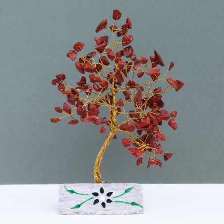 Jaspe Rojo - 160 Stone Arbol Indio de Gemas