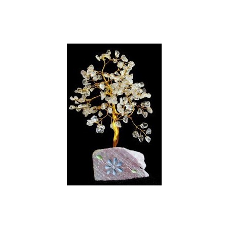 Cristal de quartz - 160 pierres gemmes d’arbre indien