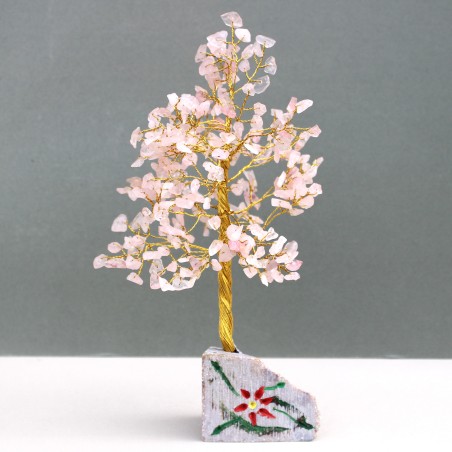 Cuarzo Rosa - 320 Stone Arbol Indio de Gemas