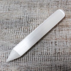 Vareta de selenita - 16 cm (Tots dos extrems...