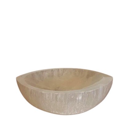Bol amb forma d'ull de Selenita - 15cm