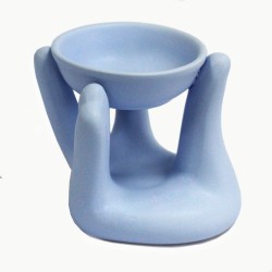 Quemador de fragancias - mano azul  - 1
