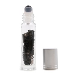 Gemstone Essential Oil Roller Bottle - Black...