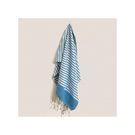 Pareo in cotone - 100x180 cm - Celeste