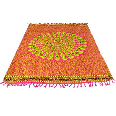 Pareo con diseño Mandala - Lima - 100x140cm