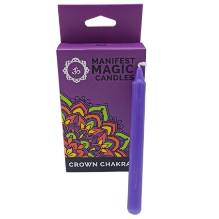 Velas Mágicas Manifesto (pacote com 12) - Roxo - Chacra Coronário