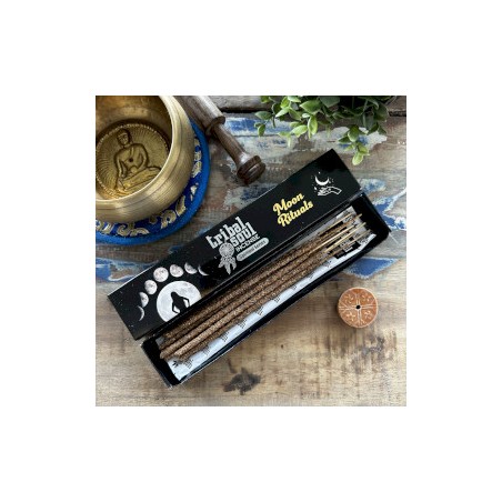 Bastoncini di incenso Tribal Soul e supporto in ceramica - Serie spirituale rituale lunare