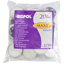 20x lumanari de ceai neparfumat Bispol - durata...