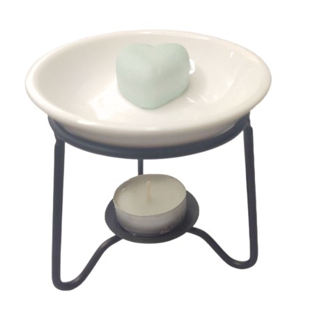 Single Ceramic and Metal Oil Holder Burner