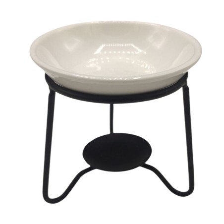 Quemador Aceite Soporte Simple de Cerámica y Metal