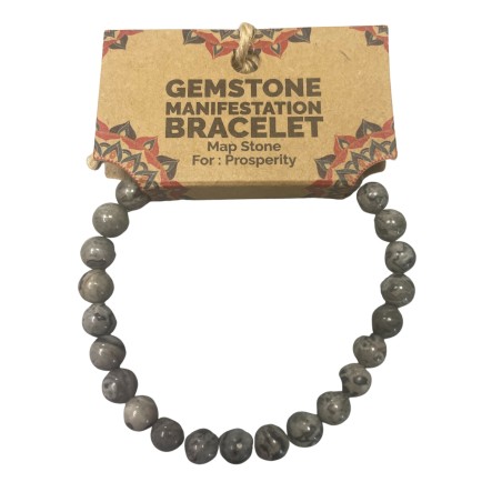 Pulsera Manifestación Piedras Preciosas - Map Stone - Prosperidad