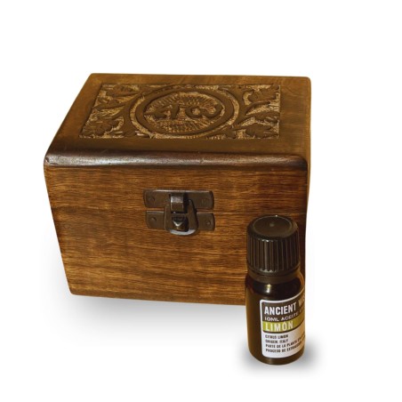 KIT AROMATERAPIE (CUTIE DE LEMN SI 6 ULEIURI ESENTIALE)