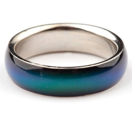 ANILLOS CAMBIAN COLOR SEGÚN ESTADO DE ANIMO. Diametro 1.5 - 1.9cm. (MATERIAL ZINC, IMITACION RODIO)