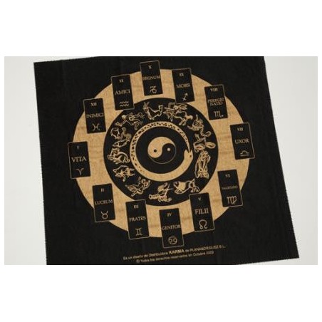 TAROT MAT 78X78 CM. BLACK COLOR