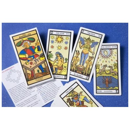 Tarot 22 Große Arkana Tarot Marseille 11 cm