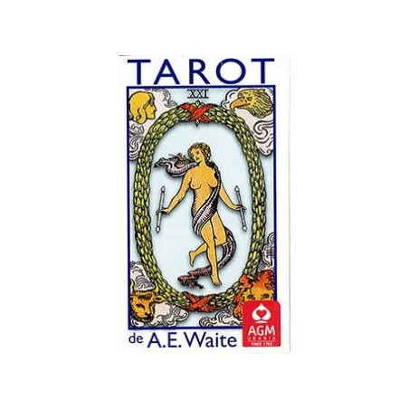 TAROT A.E. WAITE STANDARD BLUE EDITION AVEC CROIX ROSE (ESPAGNOL)