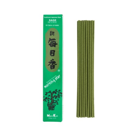 Incienso Japonés Morning Star Salvia Nippon Kodo ( 20g) 50 barritas + incensario