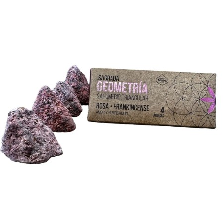 Triangular Frankincse Rose Incense Holy Mother - Sacred Geometry - Love and Purification