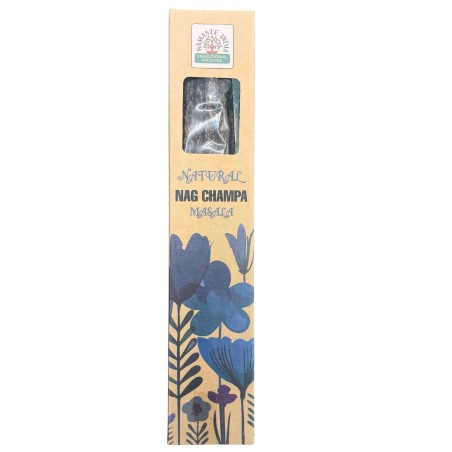 Encens Naturel Nag Champa Namaste India Naturel Masala - 1 paquet d’encens bio 30gr.