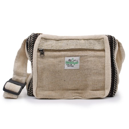 Bolsa de Mensajero - Cáñamo y Algodón - 25x20x6cm