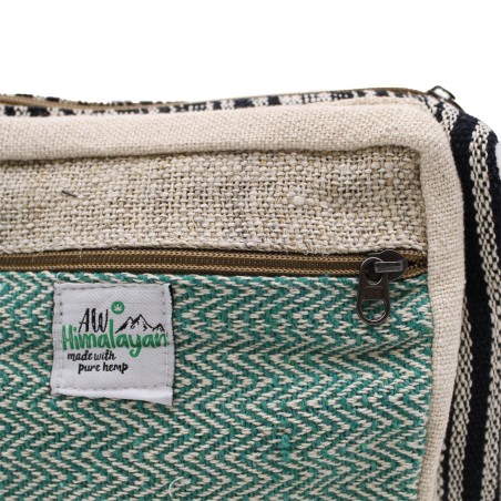 Messenger Bag - Hemp and Cotton - 25x20x6cm