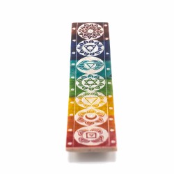 Porte-encens en pierre ollaire Seven Chackra -...