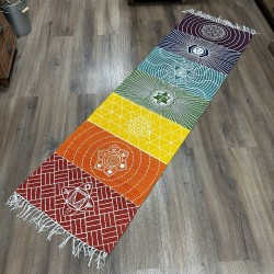 Catifa de Ioga 100% Cotó - 60x200cm - 7 Chakras...