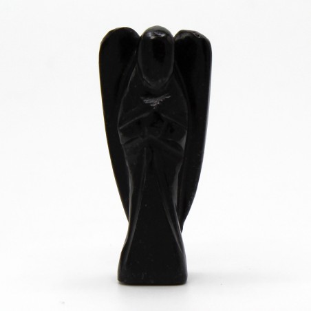 Angel de Piedras Preciosas Tallado a mano - Agata Negra - 8cm