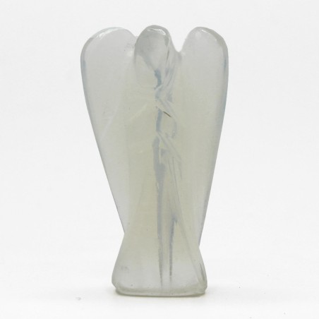 Angelo in pietra preziosa intagliato a mano - Opalite - 8 cm