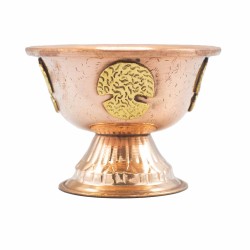 Cáliz Ritual de Cobre con Árbol de la Vida 12x9cm
