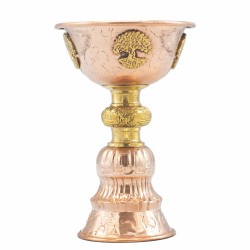 Cáliz Ritual de Cobre con Árbol de la Vida 10x15cm