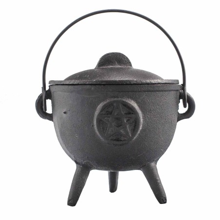Caldera de ferro colat amb Pentagrama 11x13cm