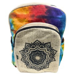 Tiedye Large Hemp Backpack - Mandala