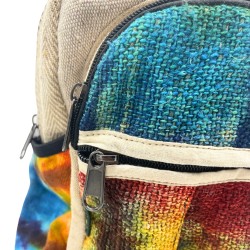 Medium Hanf Rucksack Tiedye ohne Druck