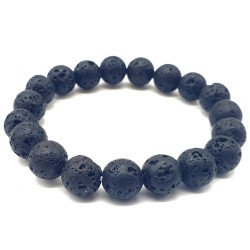 Pulseira Pedra Lava - Contas 10mm