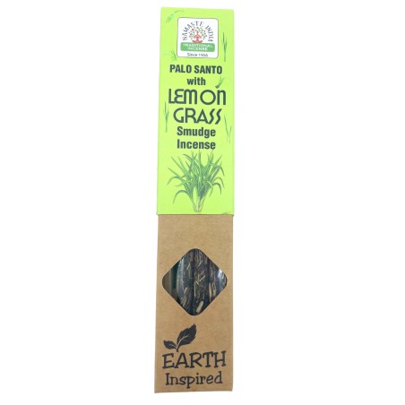 Palo Santo en citroengras natuurlijke wierook NAMASTE INDIA Earth Inspired - 25gr doos biologische wierook
