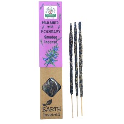Natural Palo Santo and Rosemary Incense NAMASTE INDIA Earth Inspired - 25gr Box of Organic Incense