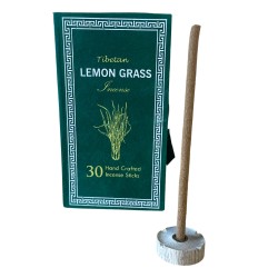 Kit Incienso Sughandit Dhoop del Himalaya - Lemongrass - Calma la mente - 100% Natural - 30 barritas de incienso
