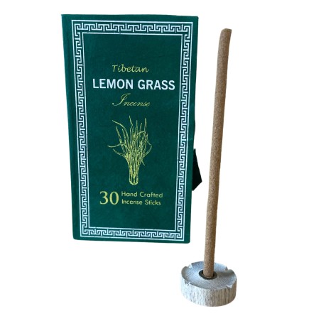 Kit Incienso Sughandit Dhoop del Himalaya - Lemongrass - Calma la mente - 100% Natural - 30 barritas de incienso