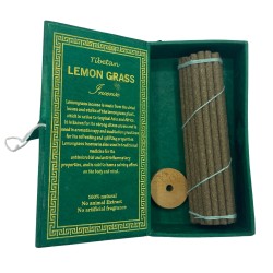 Kit Incienso Sughandit Dhoop del Himalaya - Lemongrass - Calma la mente - 100% Natural - 30 barritas de incienso