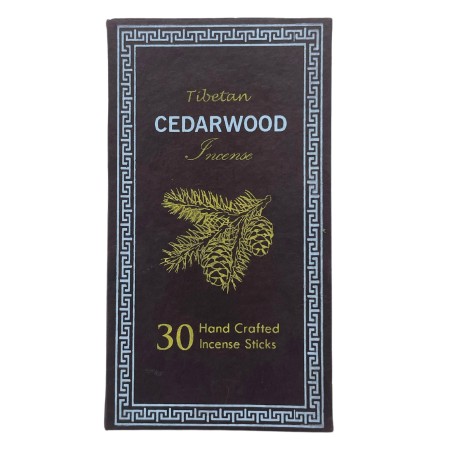 Kit Incienso Sughandit Dhoop del Himalaya - Madera de Cedro - Purifica el aire y calma el espíritu - 100% Natural - 30 barritas